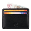 Etui skórzane blokujące karty zbliżeniowe RFID (Czarny)