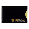 Etui na karty zbliżeniowe - Koruma (pionowe, czarne, złote logo) zestaw 10szt.
