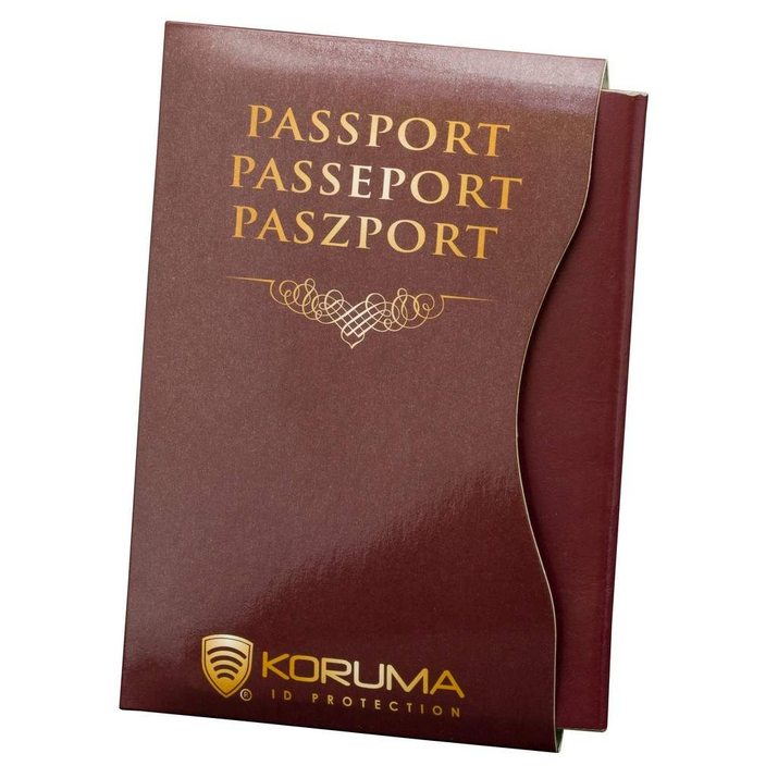 Etui na paszport biometryczny (Brązowy)