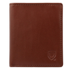 Bardzo mały portfel skórzany męski RFID BLOCK (brązowy)
