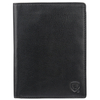 Skórzany portfel podróżny na karty oraz dokumenty zbliżeniowe (czarny)