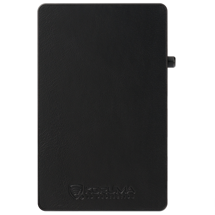 Aluminiowe etui na karty + etui skórzane z magsafe (złoty/czerwony)