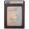 Skórzane etui na karty zbliżeniowe RFID do marynarki (Brąz)