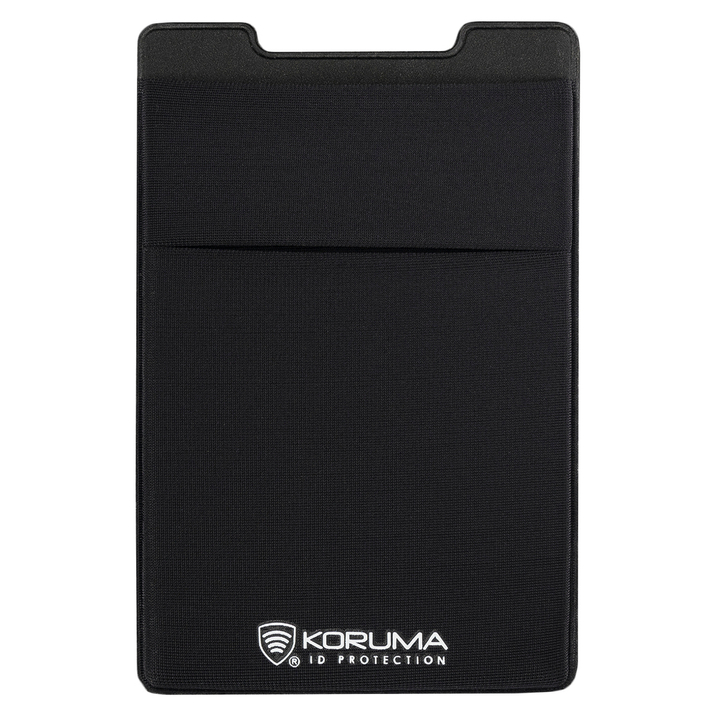 Przyklejane etui z lycra na kartę (czarny)