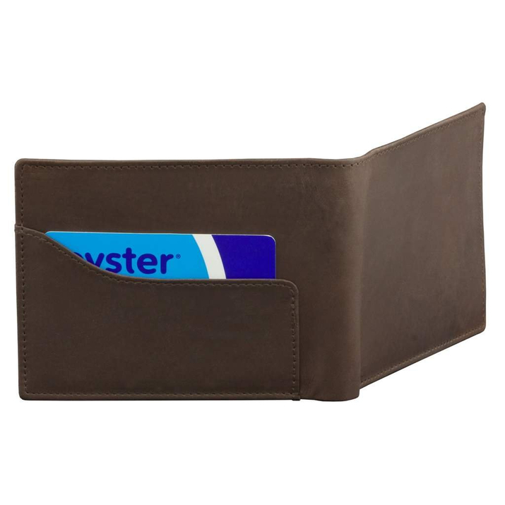 Portfel na karty SMART RFID BLOCK (brąz mat)