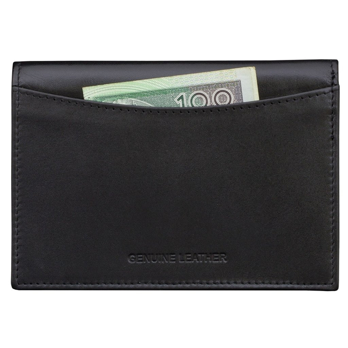 Skórzany portfel RFID na dokumenty oraz dowód rejestracyjny (czarny)