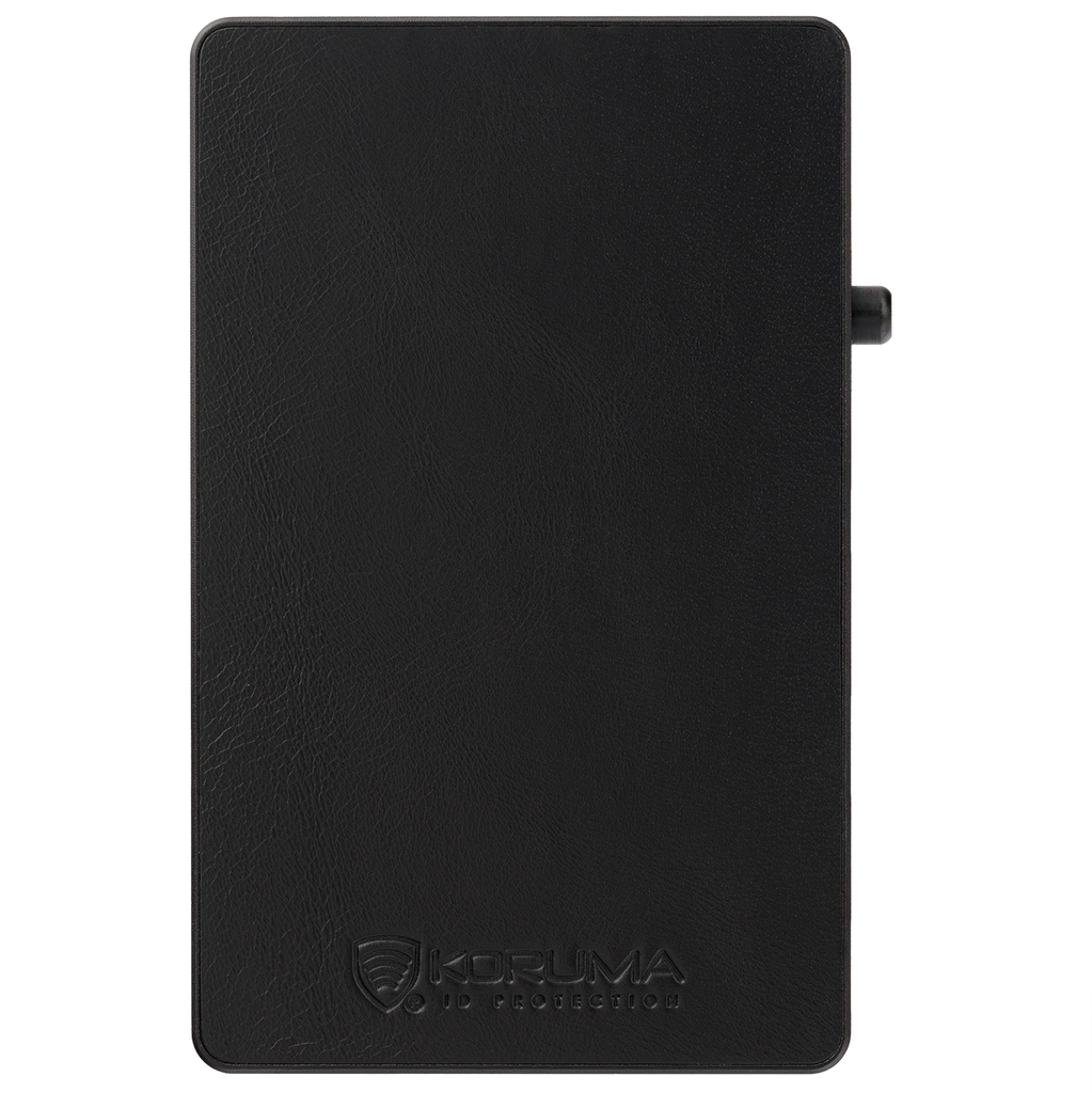 Aluminiowe etui na karty płatnicze w kolorze czarnym