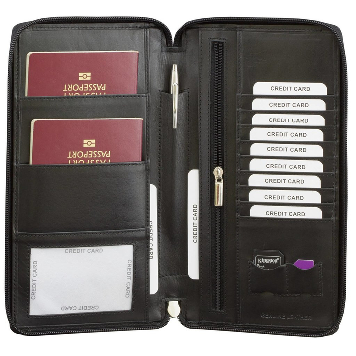 Organizer podróżny dla całej rodziny (Czarny) - SMART RFID BLOCK