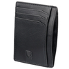 Ultra Slim skórzane etui na karty RFID do marynarki (Czarny mat)