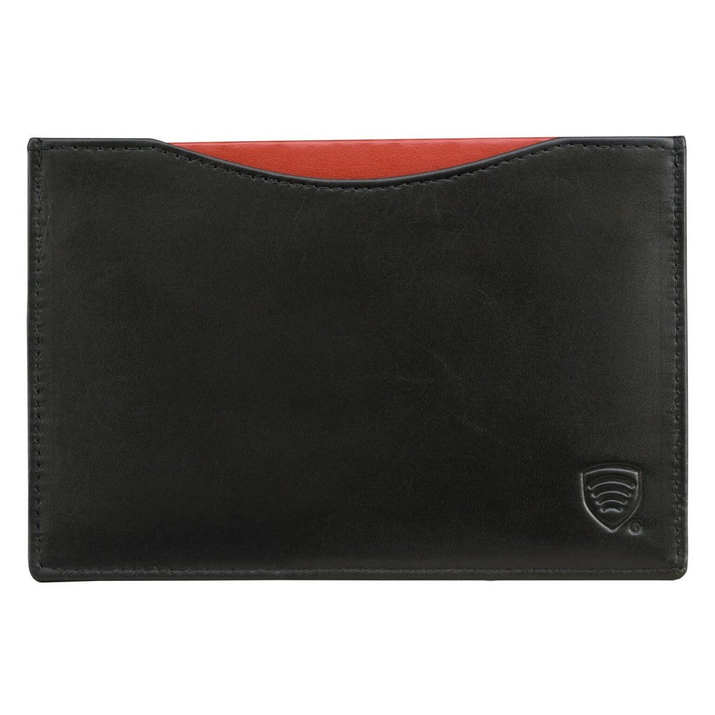 Skórzane etui na paszport biometryczny (Czarny)