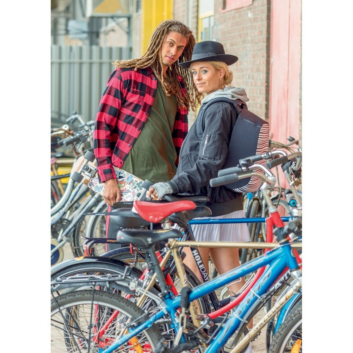 Plecak antykradzieżowy na laptopa oraz tablet Bobby Compact (Zebra)