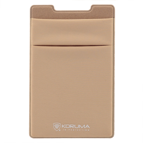 Przyklejane etui z lycra na kartę (złoty)