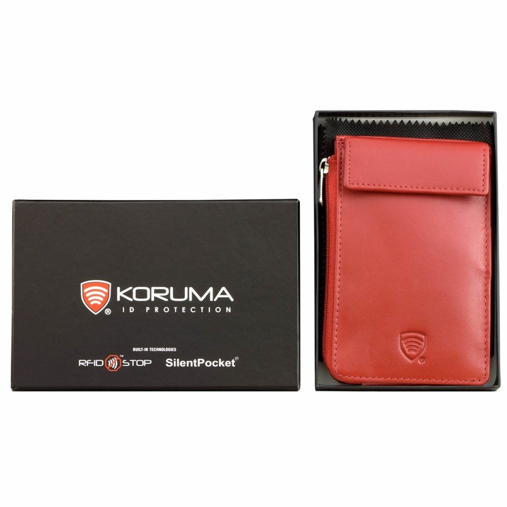 Etui antykradzieżowe - pokrowiec na kluczyk keyless (czerwony) 