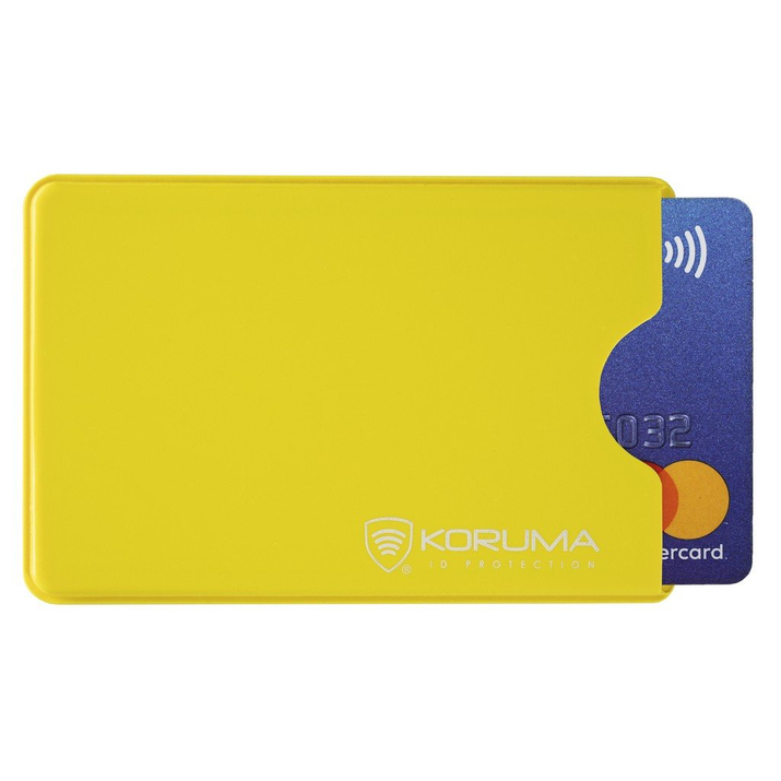 Plastikowe etui antykradzieżowe na kartę RFID (żółty)