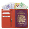 Portfel podróżny na karty zbliżeniowe oraz paszport biometryczny (Czerwony)