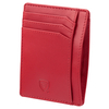 Skórzane etui na karty zbliżeniowe RFID (Czerwone)