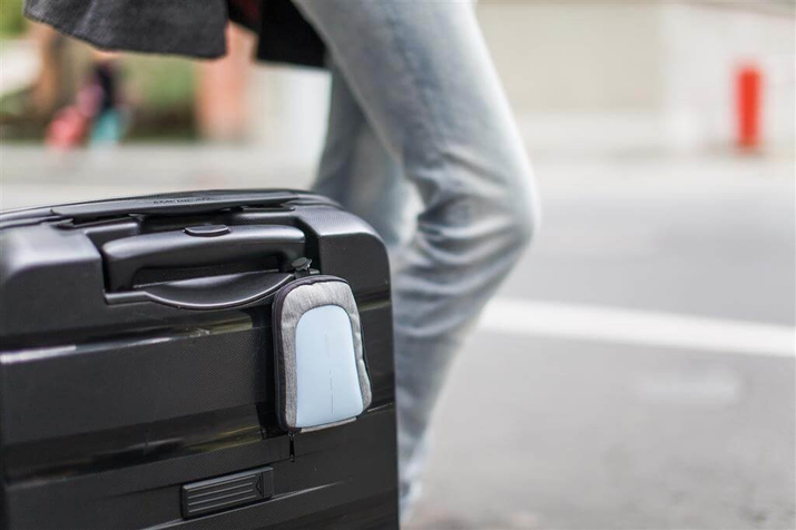 Plecak antykradzieżowy na laptopa oraz tablet Bobby Compact (Szary-Błękitny)