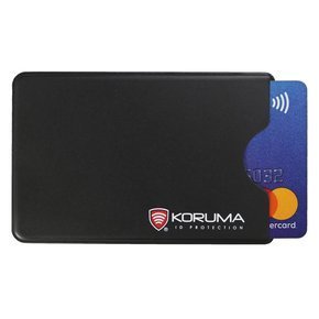 Plastikowe etui antykradzieżowe RFID na kartę kredytową (czarny)
