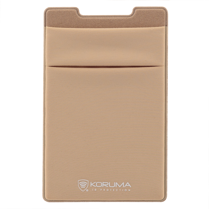 Przyklejane etui z lycra na kartę (złoty)