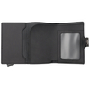 Portfel męski z kieszenią na bilon oraz aluminiowym etui z wysuwanymi kartami (czarny)