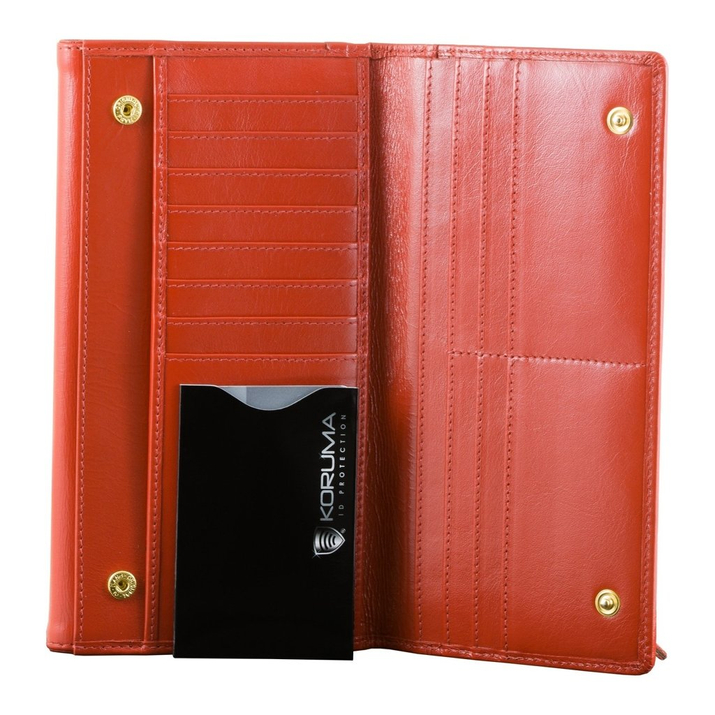 Etui na karty zbliżeniowe - Koruma (pionowe, czarne, srebrne logo) zestaw 10szt.