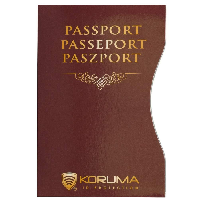 Etui na paszport biometryczny (Brązowy)