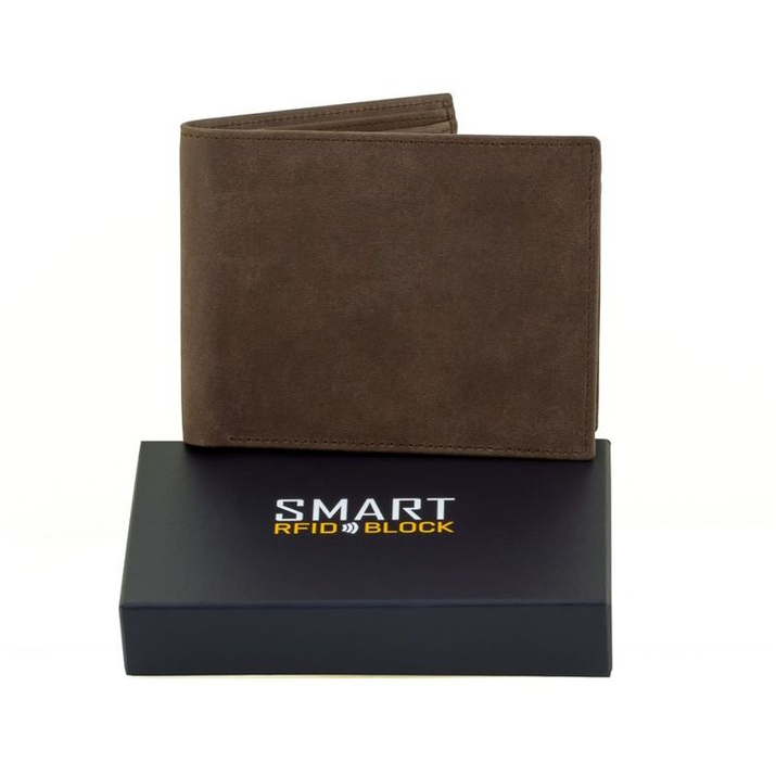 Portfel na karty SMART RFID BLOCK (brąz)