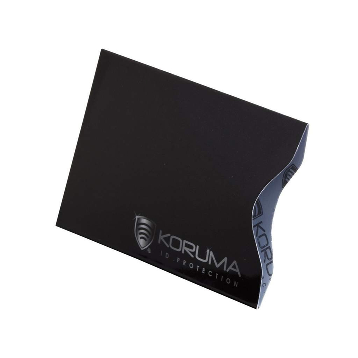Ekranowane etui chroniące przed nieautoryzowanym odczytem kart zbliżeniowych - kolor czarny srebrne logo