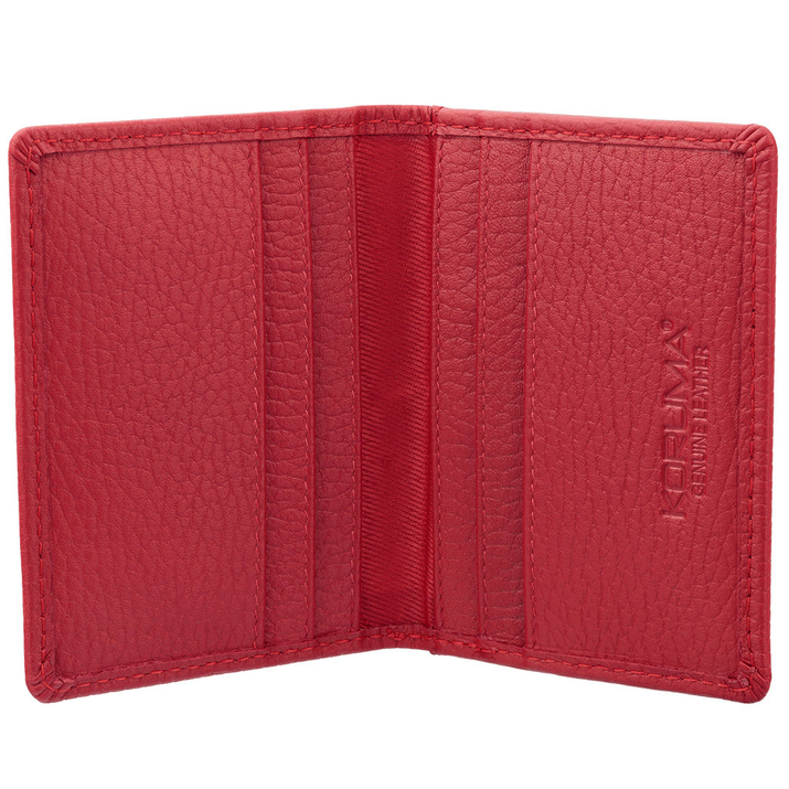 Małe damskie etui na karty zbliżeniowe RFID (czerwony)