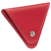 Bilonówka damska skórzana na monety (czerwony)
