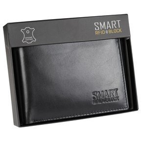Młodzieżowy portfel antykradzieżowy 3w1 z ochroną RFID BLOCK (czarny)