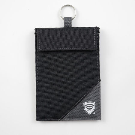 Etui antykradzieżowe na kluczyk keyless z materiału (czarny/szary)